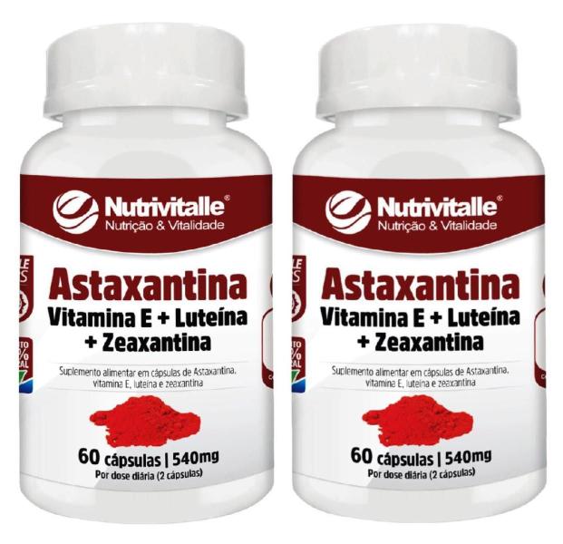 Imagem de Kit 2 Un - Astaxantina 540Mg 60 Capsulas Nutrivitalle