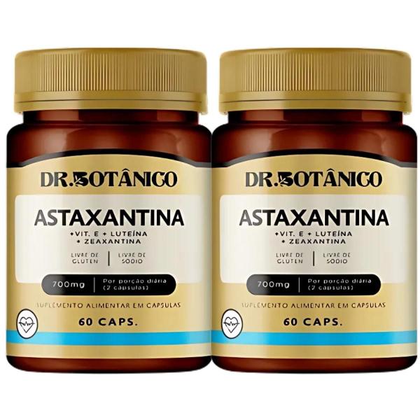 Imagem de Kit 2 un - astaxantina luteina zeaxantina 700mg 60caps dr. botânico