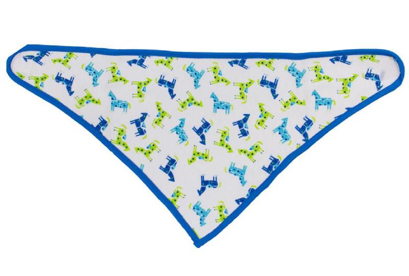 Kit 2 Un Babador Bandana Cavalinho E Listras - Comtac Kids Imagem de Kit 2 Un Babador Bandana Cavalinho E Listras - Comtac Kids