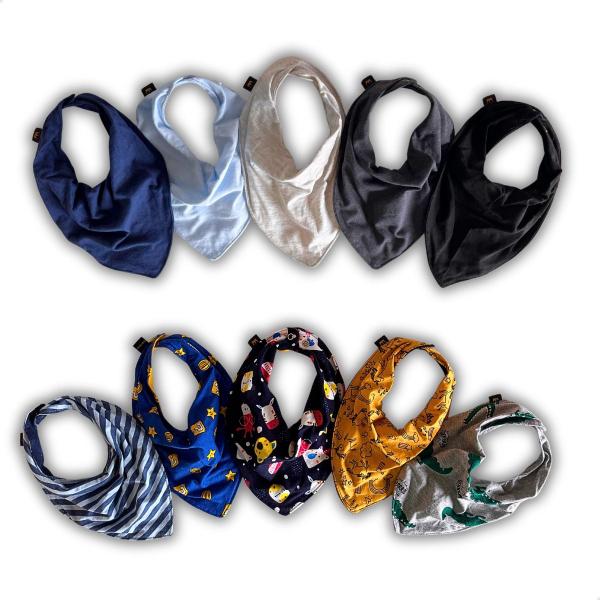 Imagem de Kit 2 Un Babador Bandana Impermeável Premium Malana Eco