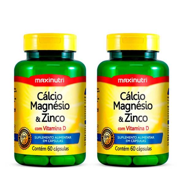 Imagem de Kit 2 un - Calcio, Magnésio e Zinco c/ Vitamina D 600mg 