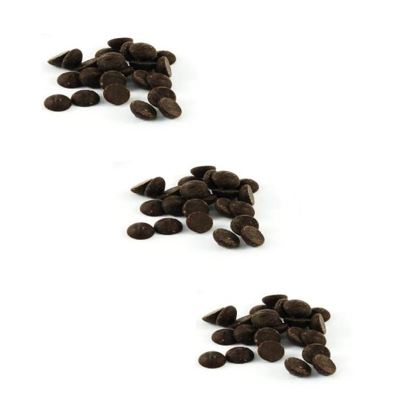Kit 2 Un Chocolate Belga 400G 811 Dark 54,5 Gotas Callebaut Imagem de Kit 2 Un Chocolate Belga 400G 811 Dark 54,5 Gotas Callebaut