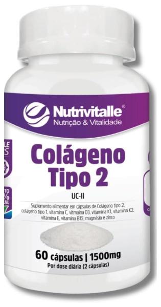 Imagem de Kit 2 Un - Colageno Tipo 2 1500Mg 60 Capsulas Nutrivitalle