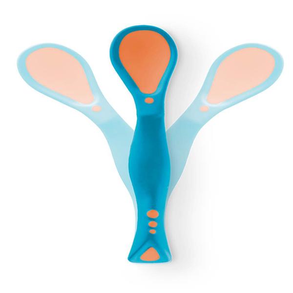 Imagem de Kit 2 un Colher de Silicone p/ Bebê +9meses Livre de BPA