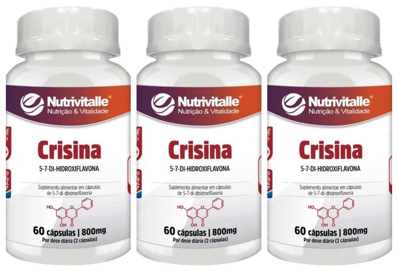 Imagem de Kit 2 Un - Crisina 800Mg 60 Capsulas Nutrivitalle