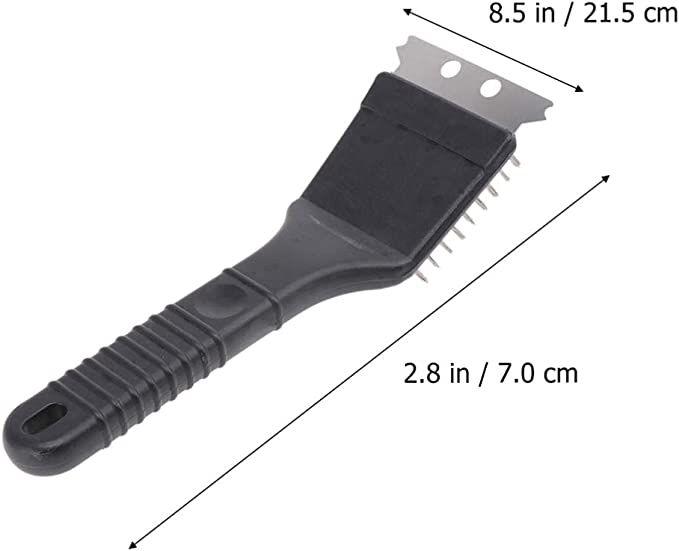 Imagem de Kit 2 Un Escova Limpa Ferro Grelha Churrasqueira C/ Raspador