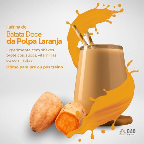 Imagem de Kit 2 Un Farinha Batata Doce Polpa Laranja e Beterraba Pó 950g