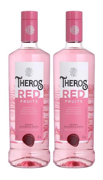 Imagem de Kit 2 Un Gin Theros Red Fruits 1 L