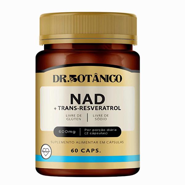 Imagem de Kit 2 un - nad + trans resveratrol 1.000mg 60caps dr. botanico