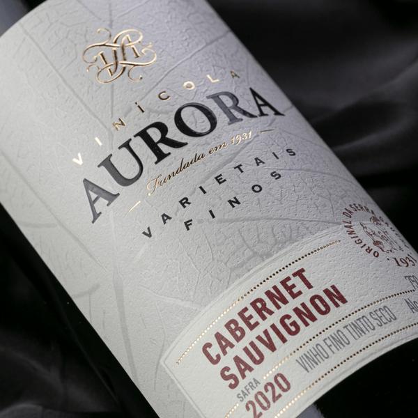 Imagem de Kit 2 Un Vinho Aurora Varietal Cabernet Sauvignon 750 ml