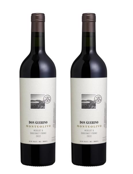 Imagem de Kit 2 Un Vinho Don Guerino Monteolivo Merlot e Cabernet Franc 750 ml