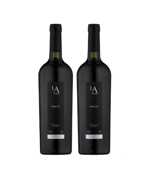 Imagem de Kit 2 Un Vinho Merlot Luiz Argenta LA Classico 750 ml