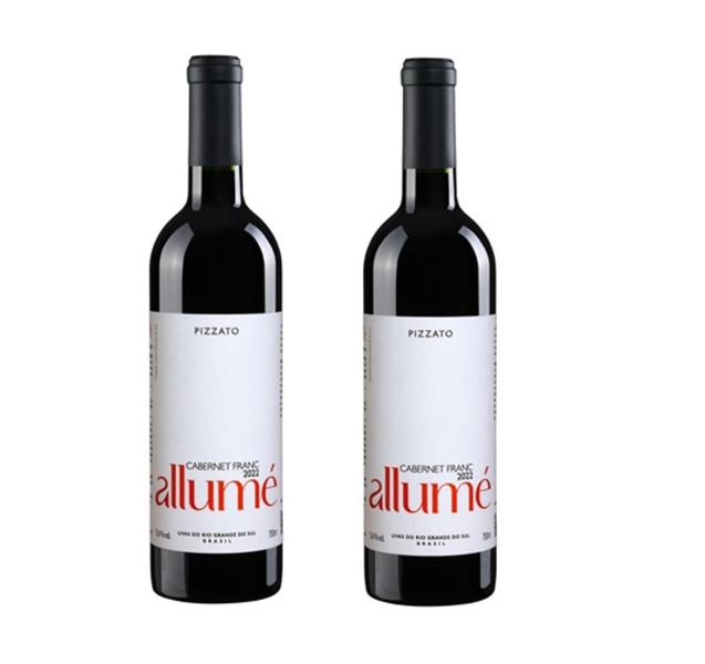 Imagem de Kit 2 Un Vinho Pizzato Allumé Cabernet Franc 750 ml