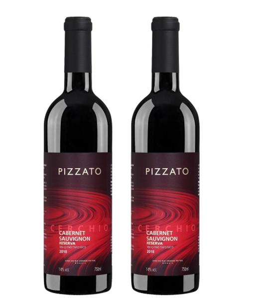 Imagem de Kit 2 Un Vinho Pizzato Cerchio Reserva Cabernet Sauvignon 750 ml