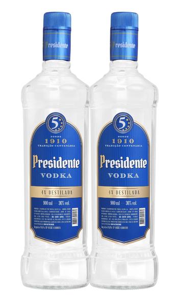 Imagem de Kit 2 Un Vodka Presidente 900 ml