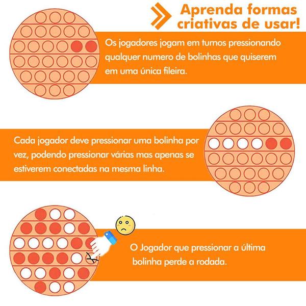 Kit 2 Und Fidget Pop It Laranja Bolha Brinquedo Anti Stress - MAGMA BR Imagem de Kit 2 Und Fidget Pop It Laranja Bolha Brinquedo Anti Stress
