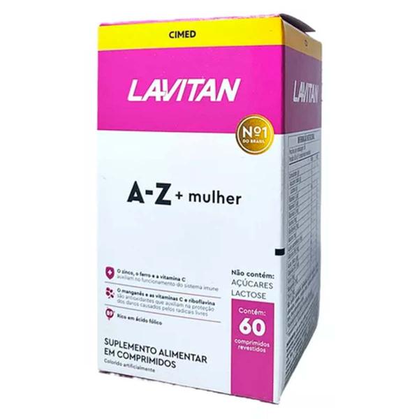 Kit 2 und Lavitan Mulher A-Z 60 Cpr - CIMED Imagem de Kit 2 und Lavitan Mulher A-Z 60 Cpr