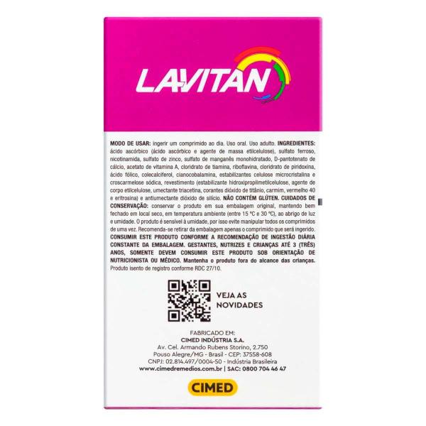 Kit 2 und Lavitan Mulher A-Z 60 Cpr - CIMED Imagem de Kit 2 und Lavitan Mulher A-Z 60 Cpr