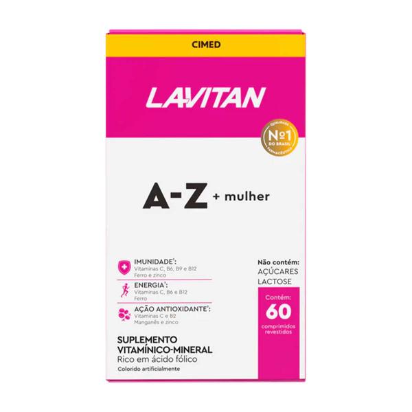 Kit 2 und Lavitan Mulher A-Z 60 Cpr - CIMED Imagem de Kit 2 und Lavitan Mulher A-Z 60 Cpr