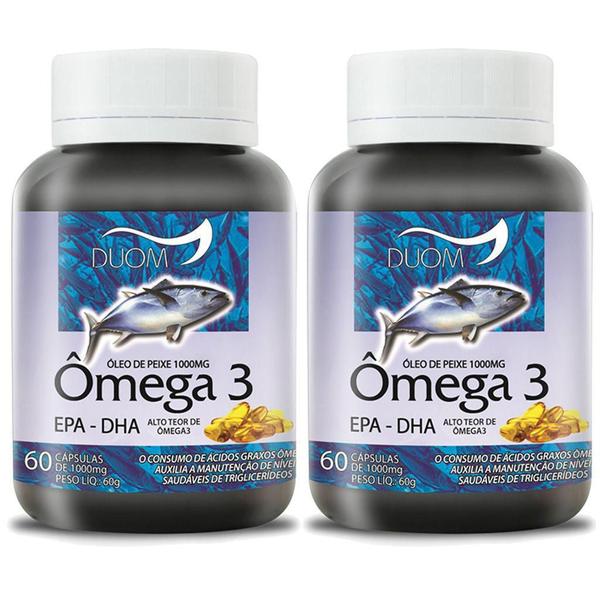 Imagem de Kit 2 Und Óleo De Peixe (Ômega 3) 60Cps 1000Mg Duom