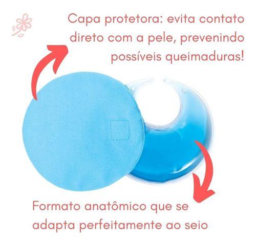 Imagem de Kit 2 Uni Bolsa Gel Para Seios Com Capa P/ Amamentação Buba