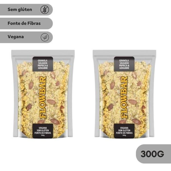 Imagem de Kit 2 unid Granola Vegana Tradicional 250g / Salgada 300g