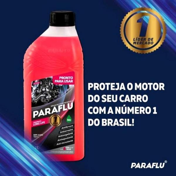 Imagem de Kit 2 Unidades Aditivo Radiador Paraflu Pronto Uso Rosa