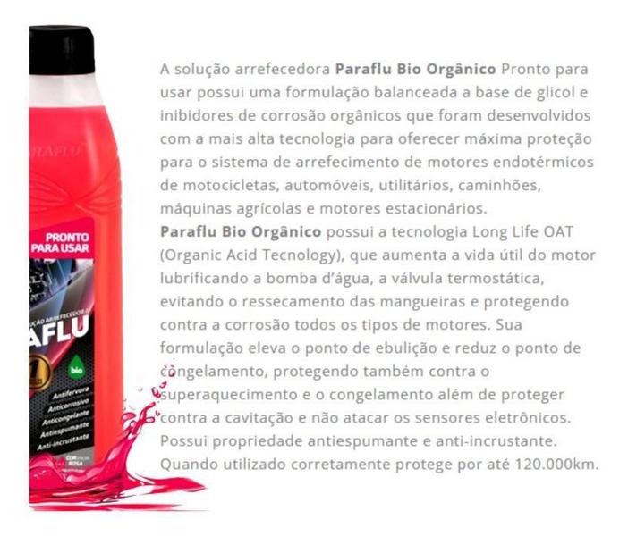 Imagem de Kit 2 Unidades Aditivo Radiador Paraflu Pronto Uso Rosa