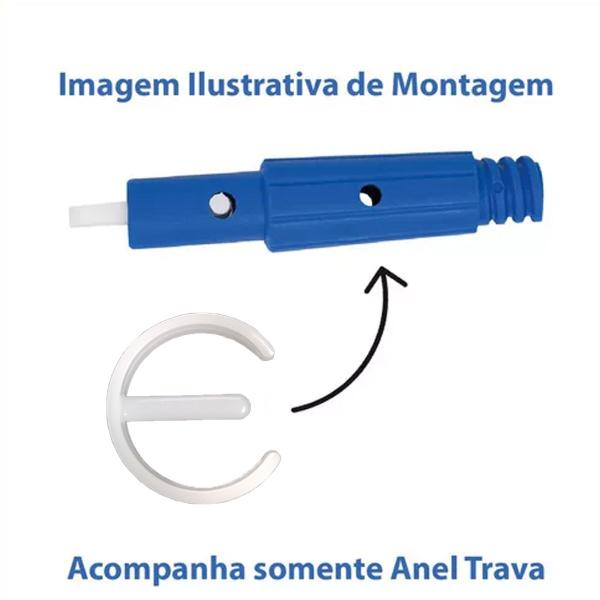 Imagem de Kit 2 Unidades Anel Trava Da Pinça Para Cabo Extensor Bralimpia Peça de Reposição Encaixe Suporte Para Ponteira