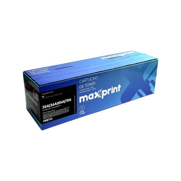 Imagem de Kit 2 Unidades Cartucho de Toner Preto Maxprint Compativel Brother Laser 35A/36A/85A/78A Codigo 5613