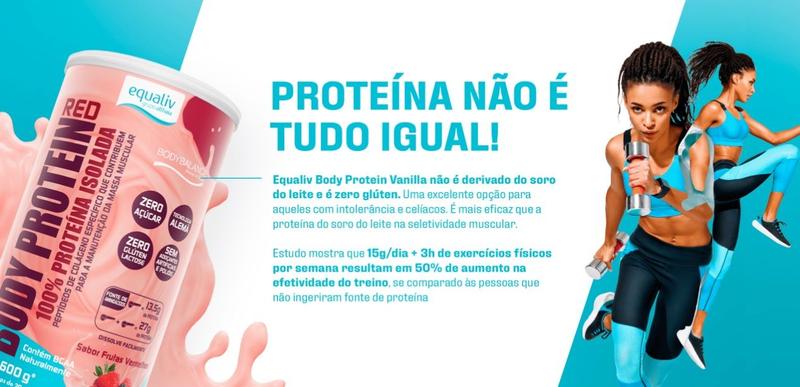 Imagem de Kit 2 unidades de Body Protein Sabores Cacau e Frutas Vermelhas-Equaliv