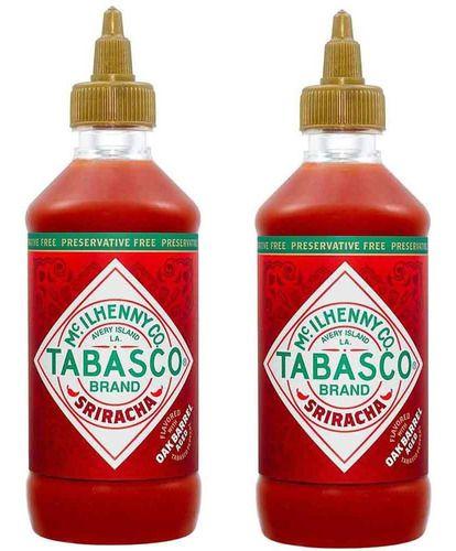 Imagem de Kit 2 Unidades Molho De Pimenta Tabasco Sriracha 256 ml