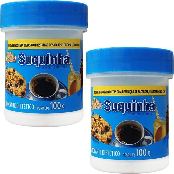 Kit 2 Unidades Suquinha Adoçante Dietético Kerry 100g Imagem de Kit 2 Unidades Suquinha Adoçante Dietético Kerry 100g