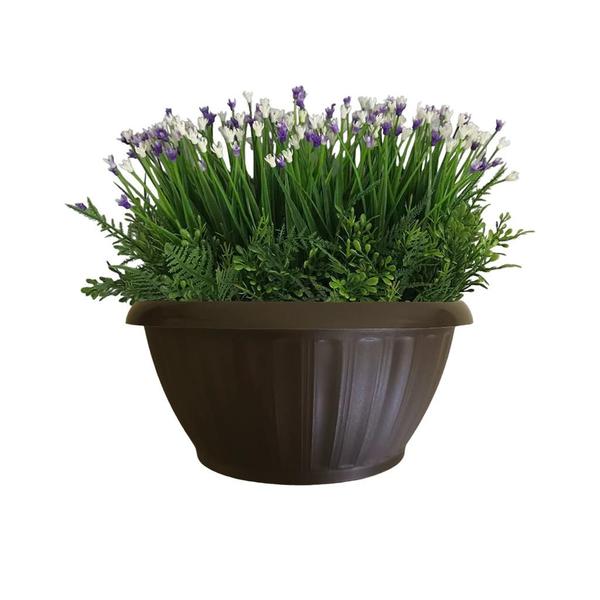 Imagem de Kit 2 Vaso Plástico Parede Para Flores Jardim Varanda 1,6L