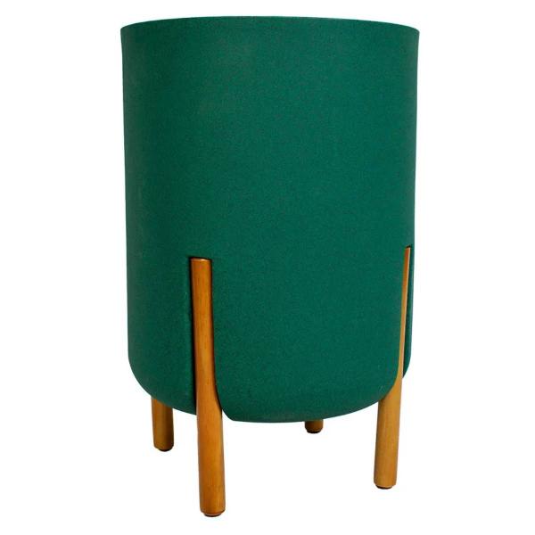 Imagem de KIT 2 Vasos Cilíndricos Decore 33 e 34 (Verde Musgo) JAPI