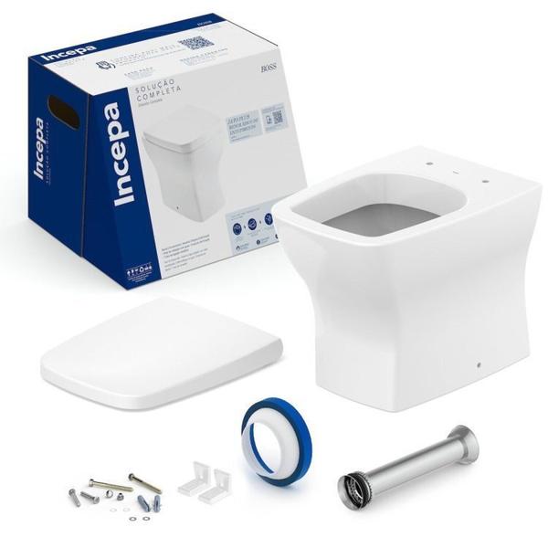Kit 2 Vasos Sanitário Convencional com Assento Queda Amortecida Boss Incepa - Roca Imagem de Kit 2 Vasos Sanitário Convencional com Assento Queda Amortecida Boss Incepa