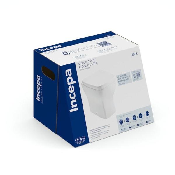 Kit 2 Vasos Sanitário Convencional com Assento Queda Amortecida Boss Incepa - Roca Imagem de Kit 2 Vasos Sanitário Convencional com Assento Queda Amortecida Boss Incepa