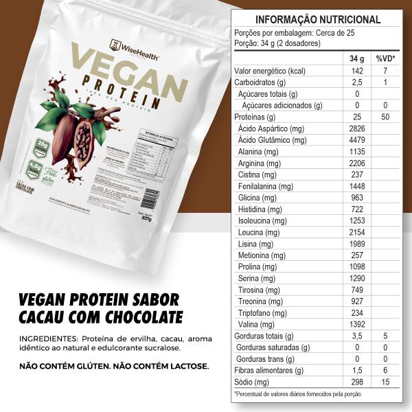 Imagem de Kit 2 Vegan Protein 837g Cacau e Choco + Panettone de Choco