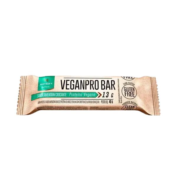 Imagem de Kit 2 Veganpro Bar Nutrify Barra de proteína Vegana Baunilha Und