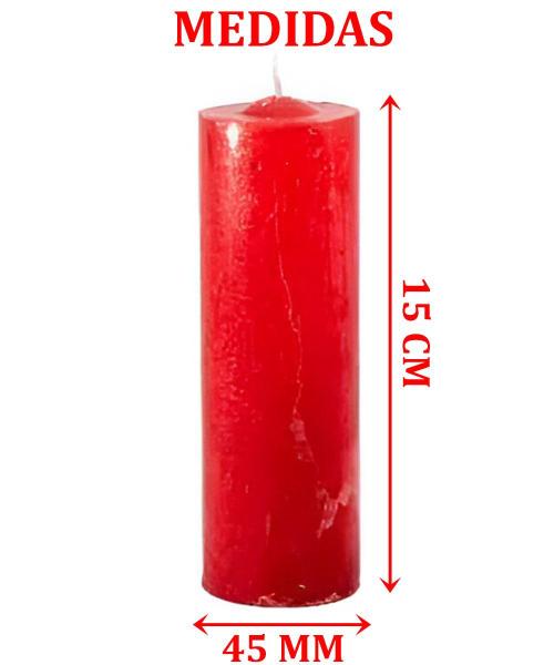 Imagem de Kit 2 Velas 7 Dias Votiva Clássica Decorativa Vermelha 15cm