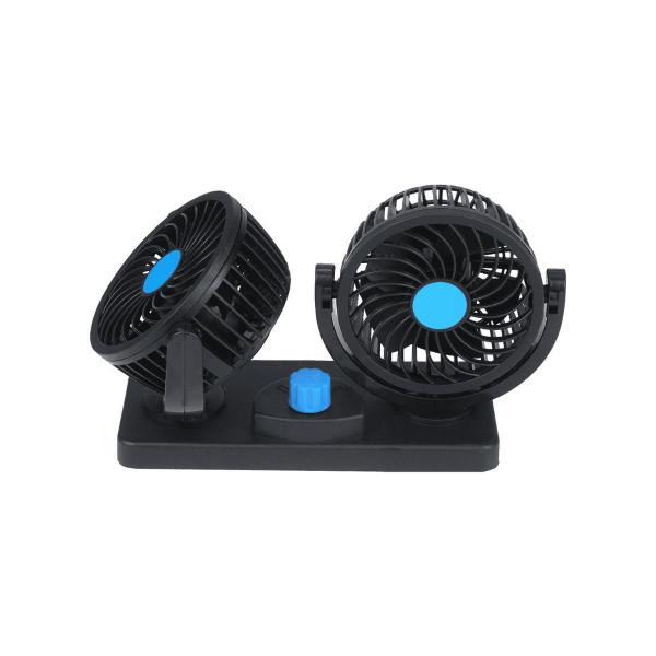 Imagem de Kit 2 Ventilador Automotivo Duplo Carro Caminhão Ajuste 12V