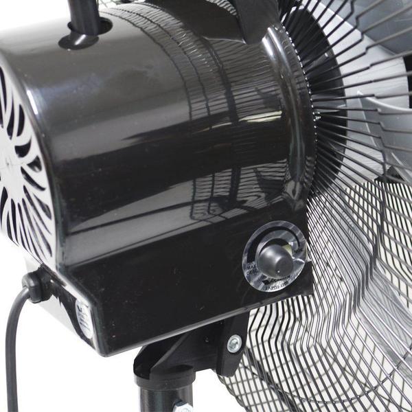 Imagem de Kit 2 Ventiladores Mesa Chão 50cm Bivolt 110V 220V 200W Turbo Turbão 6 Pás Vitalex OM50FP Preto