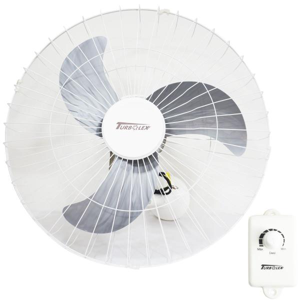 Imagem de Kit 2 Ventiladores Parede 60cm 200W Industrial Turbo Turbão 3 Pás Bivolt 110V 220V Branco Vitalex