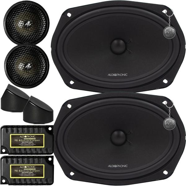 Kit 2 Vias 6x9 Audiophonic Sensation KS 690 160W RMS HiFi Jeep