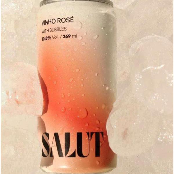 Imagem de Kit 2 Vinho em Lata Salut Frisante Rosé Vegano 269ml