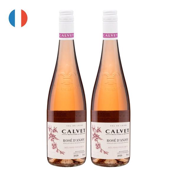 Imagem de Kit 2 Vinhos Calvet Rosé DAnjou Rosé França 750ml