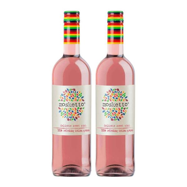 Kit 2 Vinhos Frisante Mosketto Pink Rosé Itália 750ml - MGM Mondo del Vino Imagem de Kit 2 Vinhos Frisante Mosketto Pink Rosé Itália 750ml
