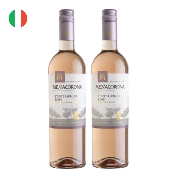 Imagem de Kit 2 Vinhos Mezzacorona Pinot Grigio Rosé Itália 750ml