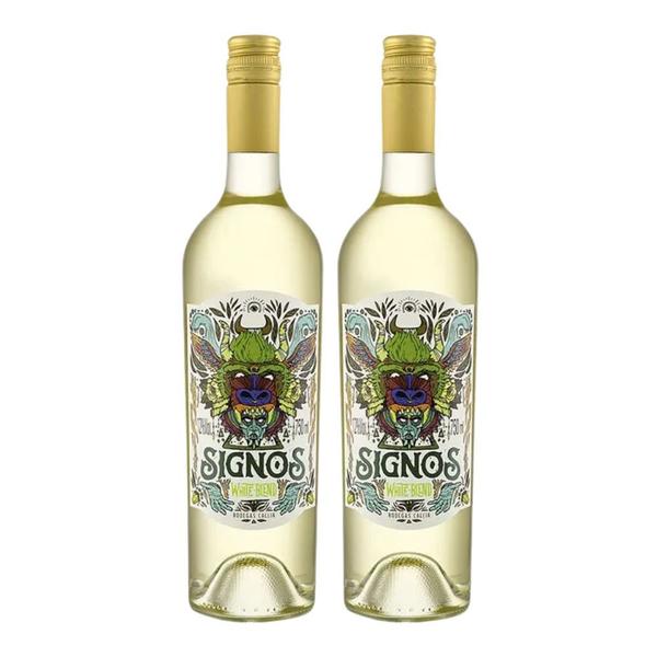 Imagem de Kit 2 Vinhos Signos White Blend Branco Argentina 750ml