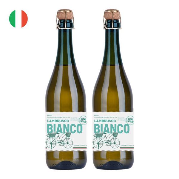 Kit 2 Vinhos Sogno Italiano Lambrusco Bianco Branco Itália 750ml Imagem de Kit 2 Vinhos Sogno Italiano Lambrusco Bianco Branco Itália 750ml